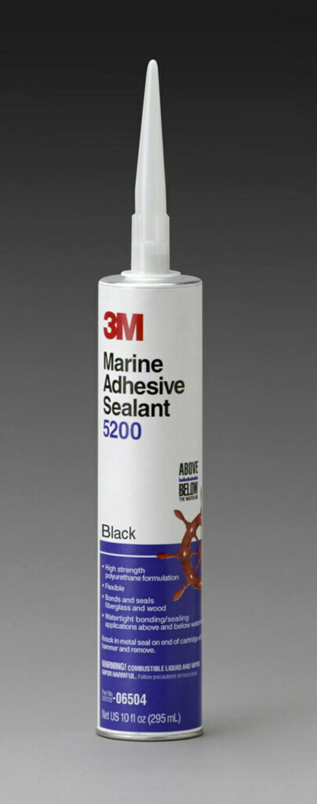 06504 – 3M Adhesive Sealant, Used For Permanent Bonding Of Wood/ Gelcoat And Fiberglass For Marine Applications 10 Ou...